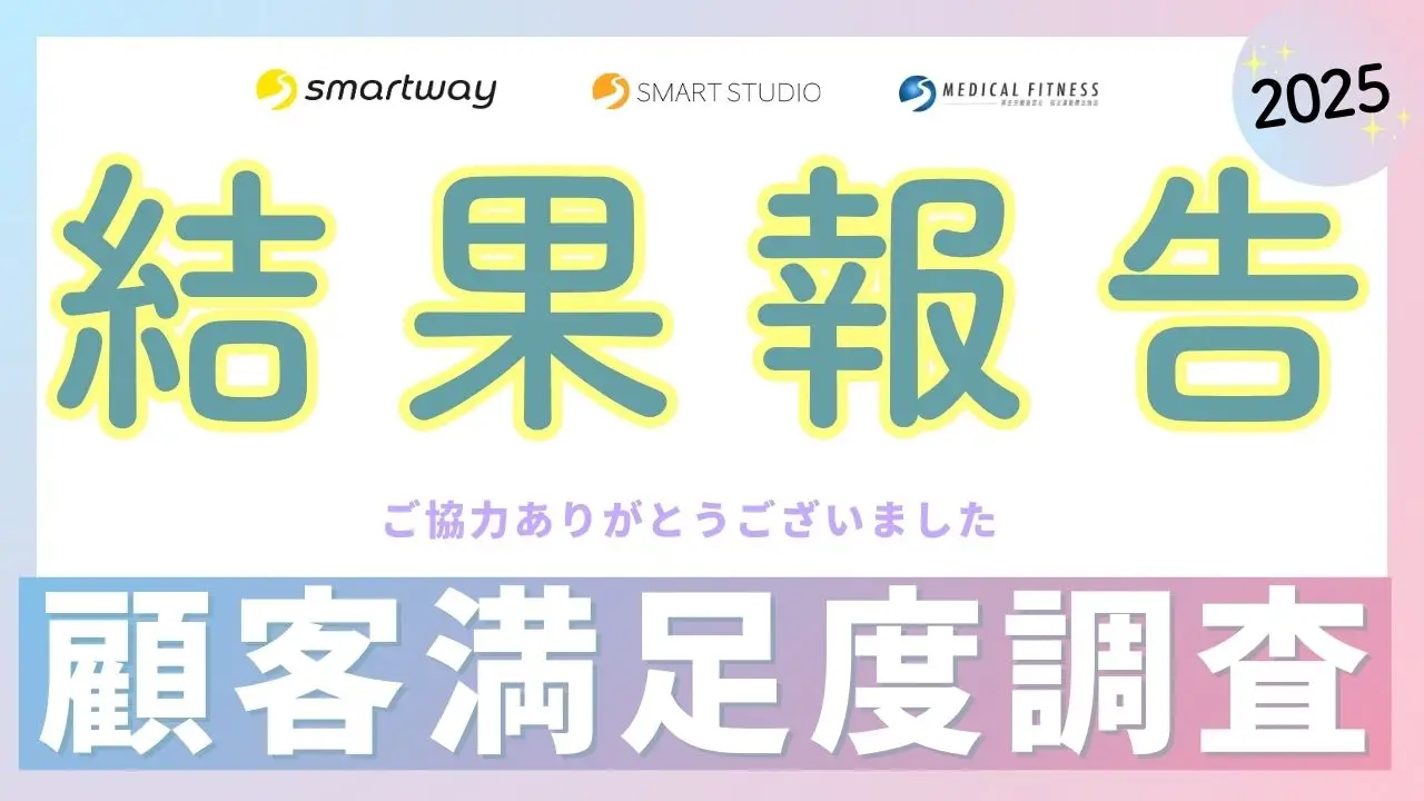 お客様満足度調査の結果について【2025年春実施】〈スマートスタジオ/スマートウェイ/メディカルフィットネスの口コミ・評判〉